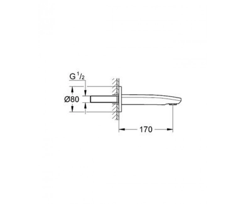 Вилив для ванни Grohe Eurostyle Cosmopolitan (13276002) Фото - 1