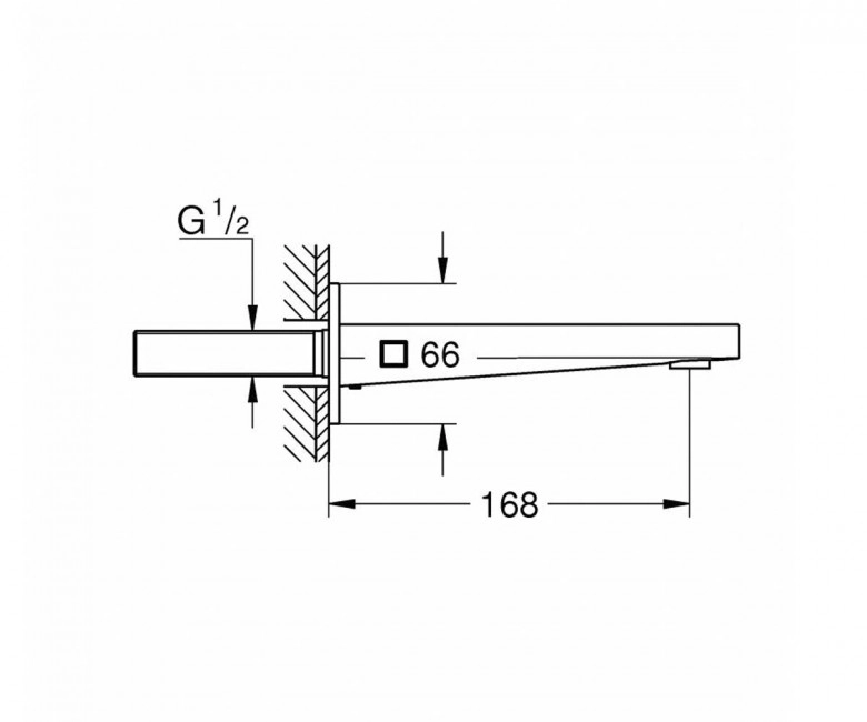 Излив для ванны Grohe Plus (13404003) Фото - 1