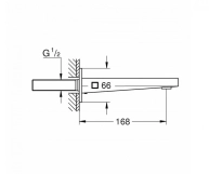 Излив для ванны Grohe Plus (13404003) Фото - 1