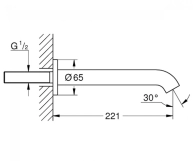 Излив для ванны Grohe Essence графит матовый (13449AL1) Фото - 1
