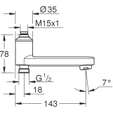 Излив со встроенным переключателем Grohe QuickFix 134502430 Фото - 5