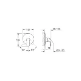 Смеситель для душа Grohe Eurosmart Cosmopolitan , однорычажный, хром (19383000) Фото - 1