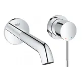 Змішувач для умивальника Grohe Essence New M-Size, монтаж зі стіни, зовнішня частина, хром