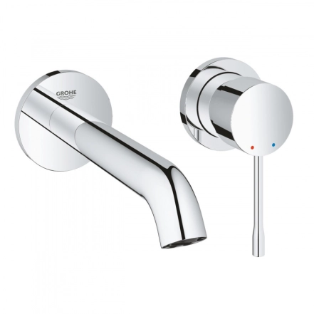 Змішувач для умивальника Grohe Essence New M-Size, монтаж зі стіни, зовнішня частина, хром