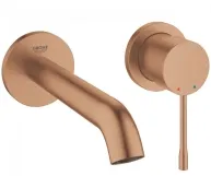 Змішувач для раковини на два отвори Grohe Essence M-Size, теплий захід матовий (19408DL1)