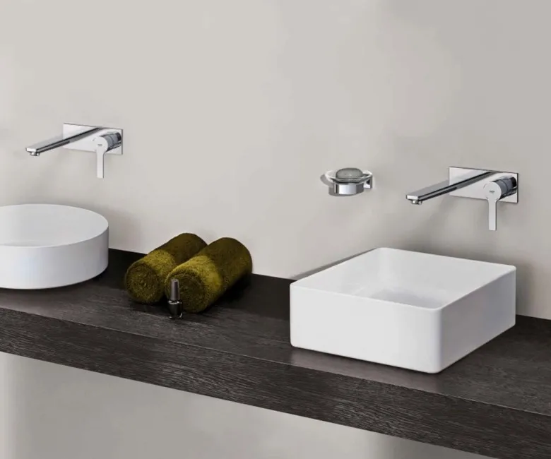 Смеситель для умывальника Grohe Lineare New, на 2 отверстия, наружная часть, M-Size, хром (19409001) Фото - 3
