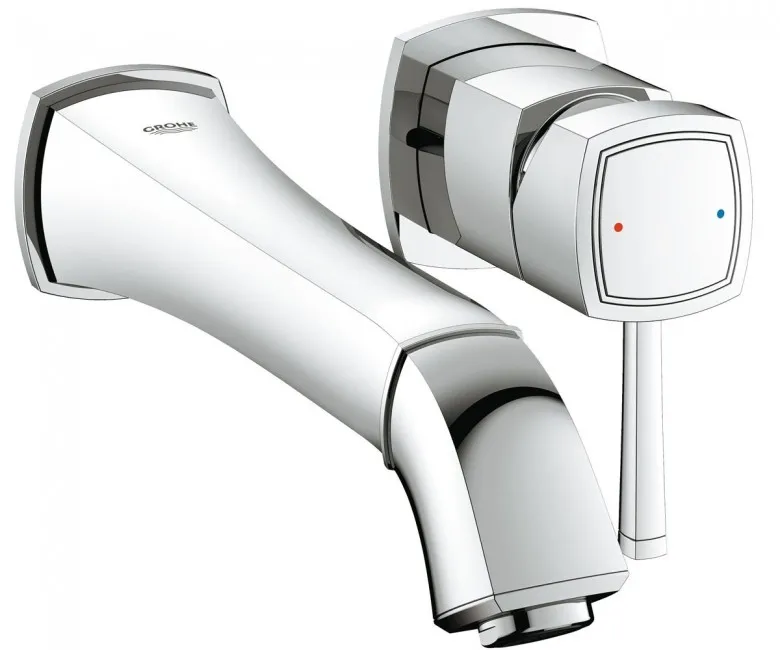 Змішувач для умивальника Grohe Grandera M-Size на два отвори 234 мм, хром (19930000)