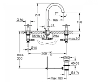 Смеситель для раковины Grohe Atrio M-Size (20008003) Фото - 1