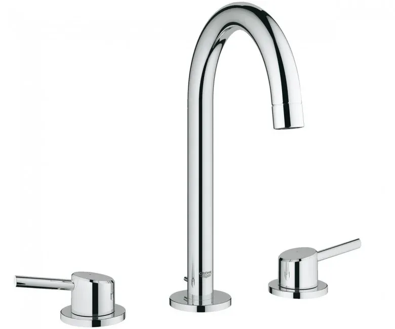 Змішувач для умивальника Grohe Concetto NEW на три отвори з донним клапаном, хром (20216001)