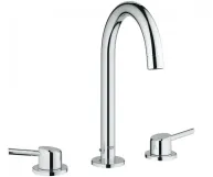 Змішувач для умивальника Grohe Concetto NEW на три отвори з донним клапаном, хром (20216001)