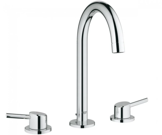 Смеситель для умывальника Grohe Concetto NEW на три отверстия с донным клапаном, хром (20216001)