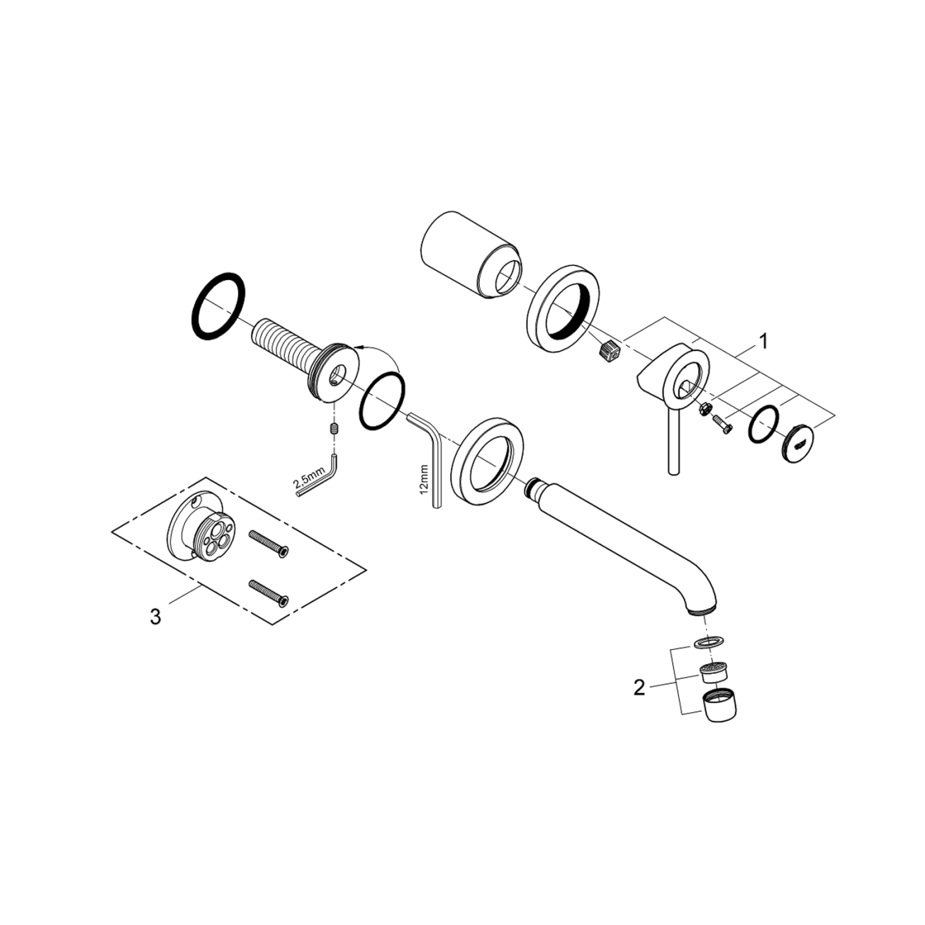Змішувач для раковини Grohe BauClassic 2029200C Фото - 2