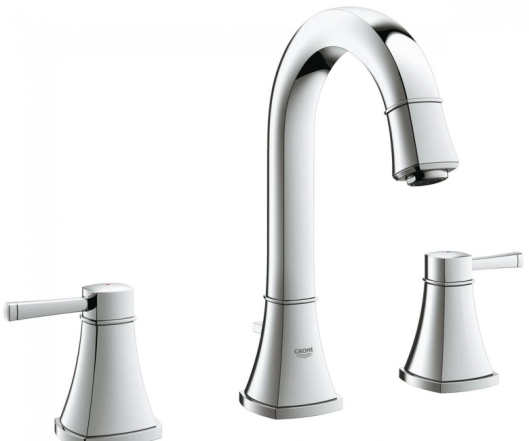 Змішувач для умивальника Grohe Grandera M-Size на 3 отвори, хром (20389000)