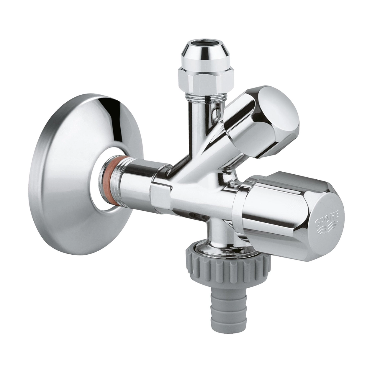 Кран приладовий Grohe 1/2"х3/8"х3/4" 22036000 Фото - 2