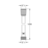 Шланг для душу Grohe VitalioFlex Trend 1250 мм 22114000 Фото - 1