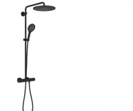 Душевая система с термостатом Grohe Rainshower 310, черный матовый (22119KF0) Фото - 2