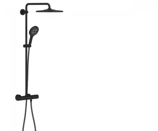 Душевая система с термостатом Grohe Rainshower 310, черный матовый (22119KF0)