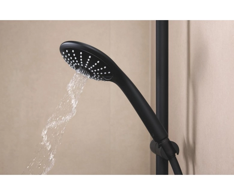Душова система з термостатом Grohe Euphoria SmartControl 310 DUO Cube, чорний матовий (22120KF0) Фото - 6