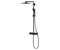 Душова система з термостатом Grohe Euphoria SmartControl 310 DUO Cube, чорний матовий (22120KF0) Фото - 3