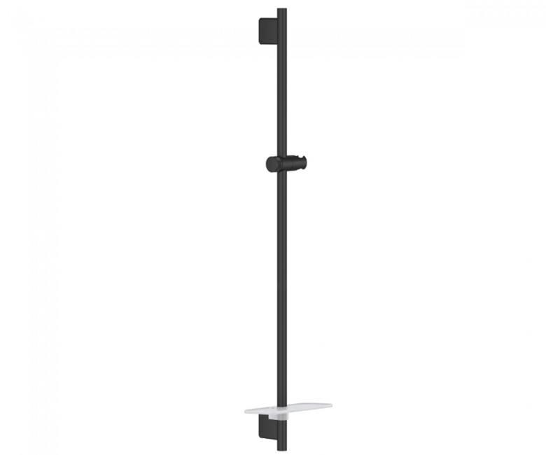 Душова штанга 90см з поличкою Grohe RAINSHOWER SMARTACTIVE, чорний матовий (22125KF0)