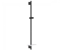 Душова штанга 90см з поличкою Grohe RAINSHOWER SMARTACTIVE, чорний матовий (22125KF0)