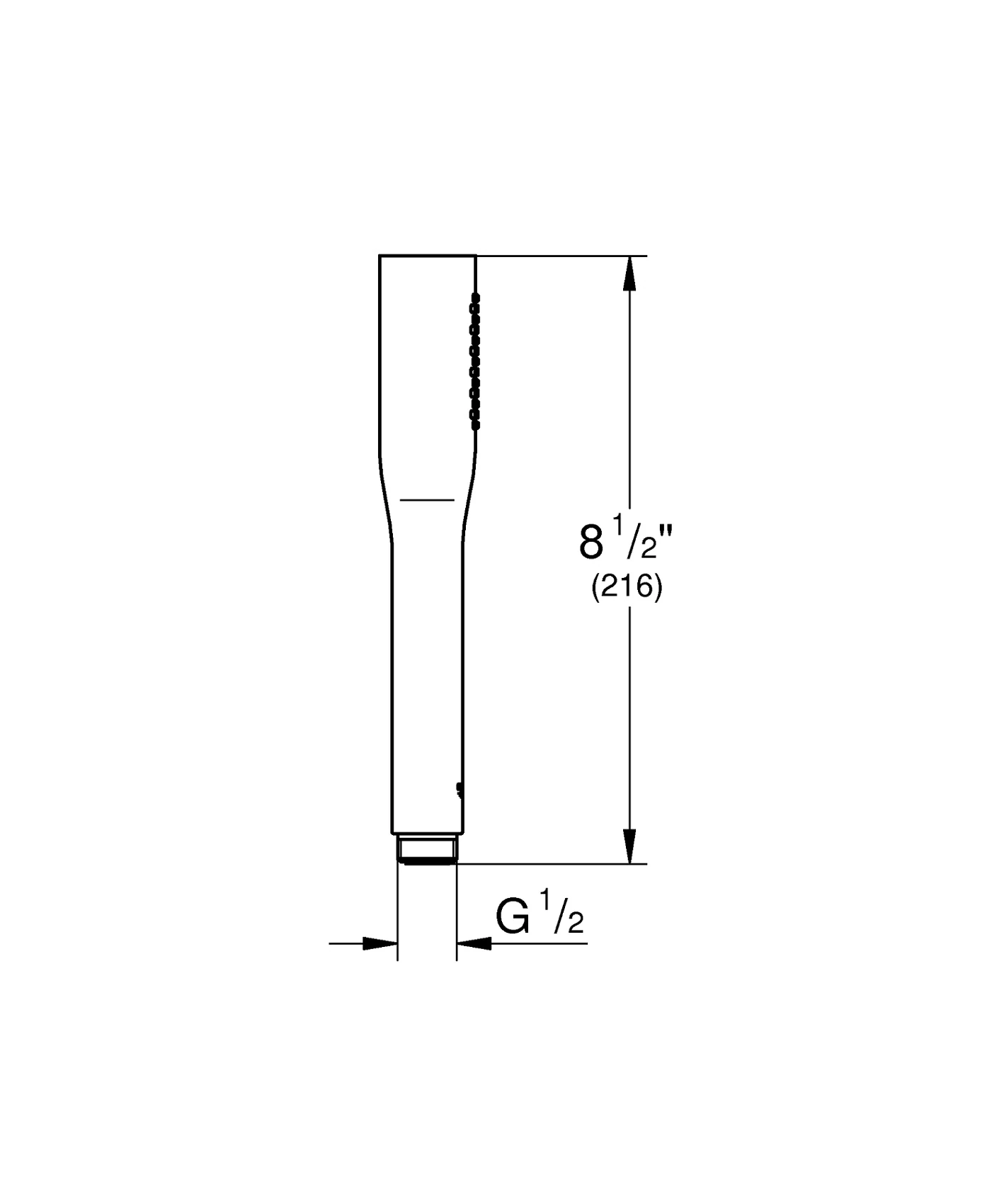 Ручний душ Grohe Euphoria Cosmopolitan Stick 1 режим струменю, чорний 22126KF0 Фото - 1