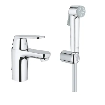 Змішувач для раковини Grohe Eurosmart з гігієнічним душем (23125000)
