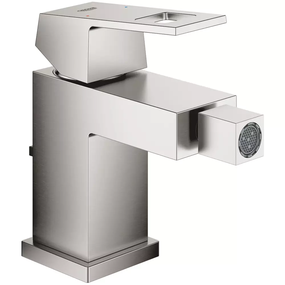 Змішувач для біде Grohe Eurocube з донним клапаном, сталь (23138DC0)