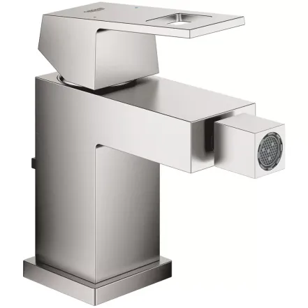 Змішувач для біде Grohe Eurocube з донним клапаном, сталь (23138DC0)