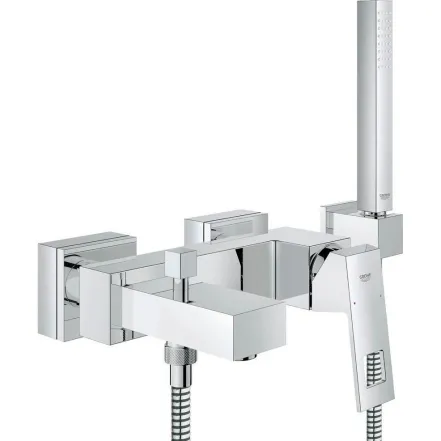 Змішувач для ванни Grohe Eurocube з душовим гарнітуром (23141000)