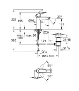 Смеситель для умывальника Grohe Eurosmart New M-size с донным клапаном, хром (23322003) Фото - 2