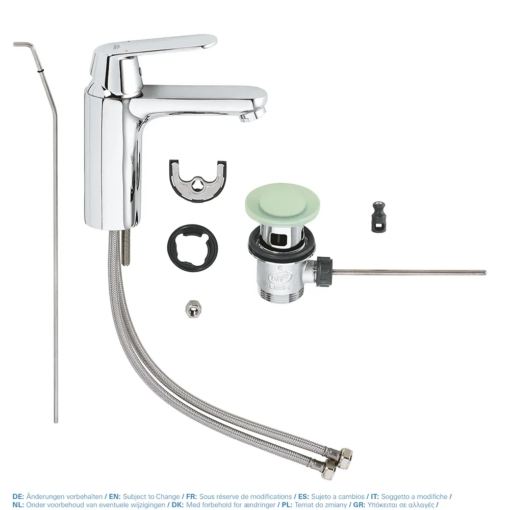 Змішувач для умивальника Grohe Eurosmart Cosmopolitan M-Size, хром (23325000) Фото - 2