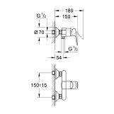 Змішувач для душу Grohe BauLoop 23340000 Фото - 1