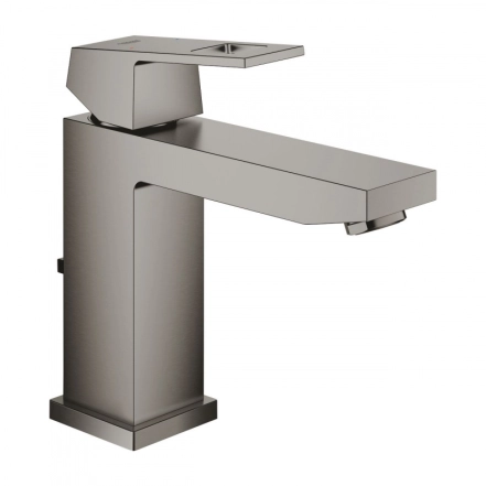 Змішувач для умивальника Grohe Eurocube M-Size, з донним клапаном, темний графіт (23445AL0)
