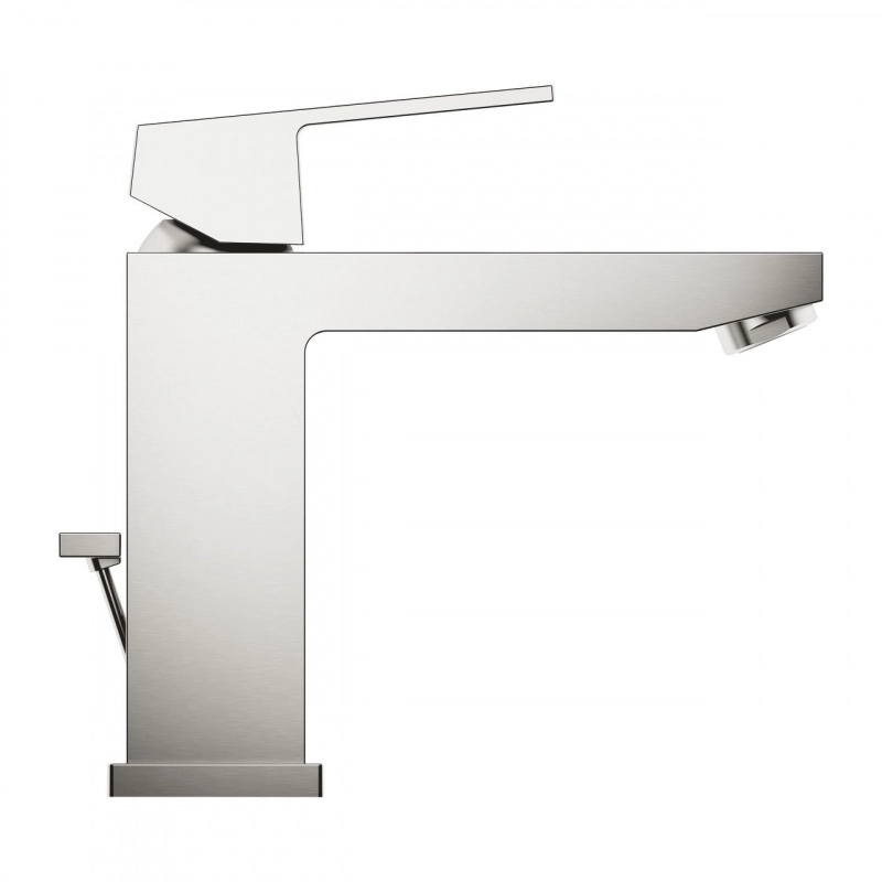 Змішувач для умивальника Grohe Eurocube M-Size, з донним клапаном, сталь (23445DC0) Фото - 1