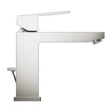 Змішувач для умивальника Grohe Eurocube M-Size, з донним клапаном, сталь (23445DC0) Фото - 1