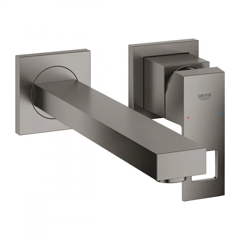 Смеситель для умывальника Grohe Eurocube M-Size наружная часть, матовый графит (23447AL0)