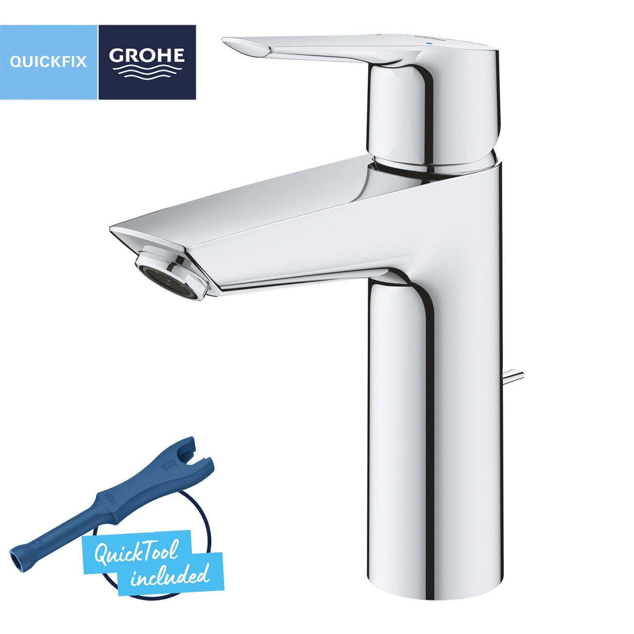 Змішувач для раковини Grohe QuickFix Start M-Size 23455002 Фото - 2