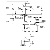 Змішувач для раковини Grohe QuickFix Start M-Size 23455002 Фото - 1