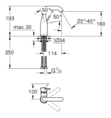 Змішувач для умивальника Grohe Essence New M-Size, хром (23463001) Фото - 1