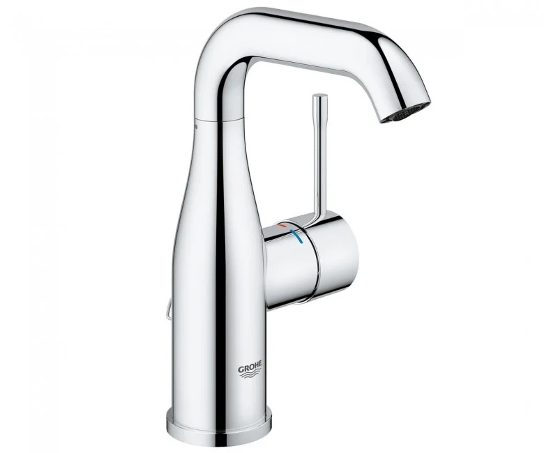 Змішувач для умивальника Grohe Essence New M-Size без донного клапана, хром (23480001)