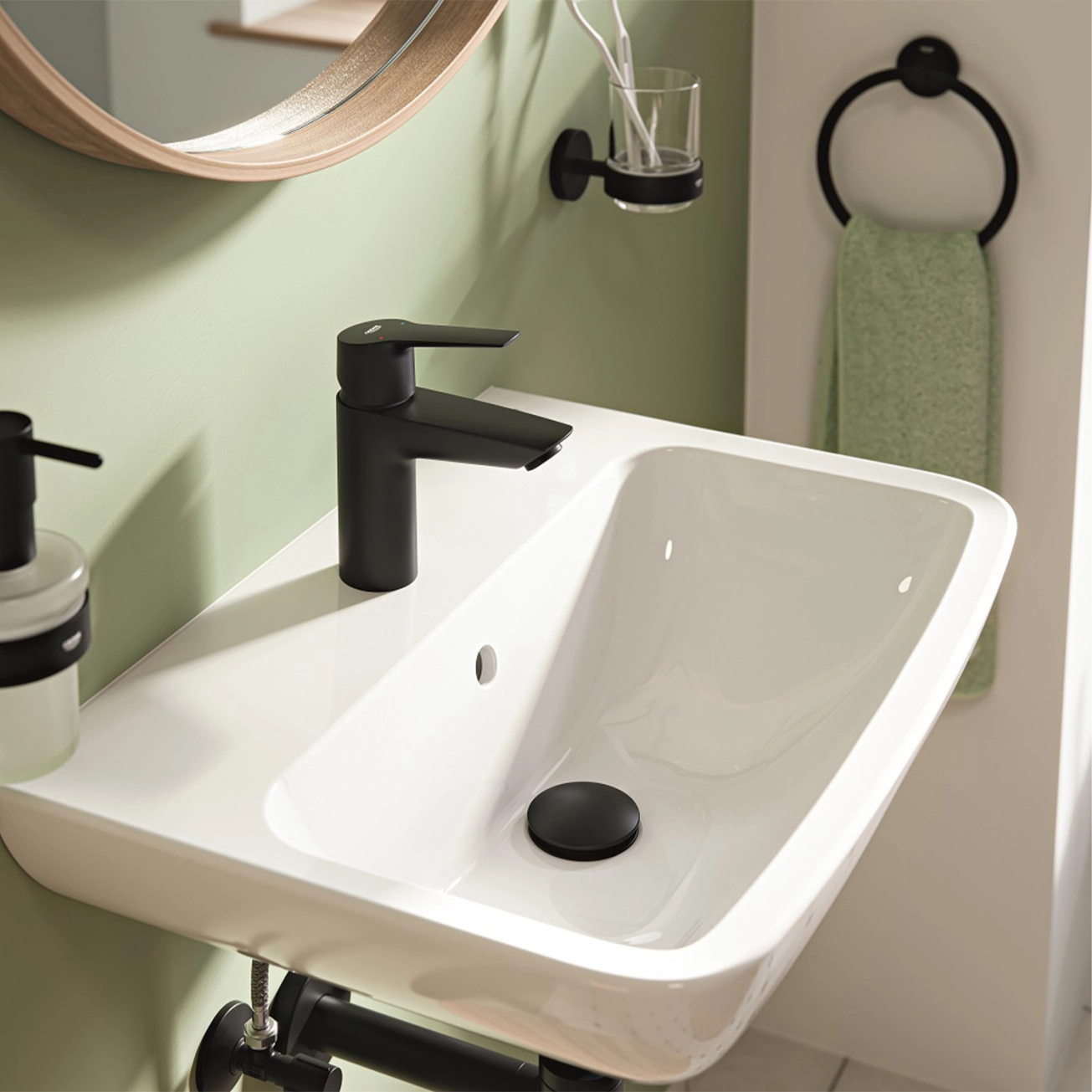 Змішувач для раковини Grohe QuickFix Start S-Size 235502432 з донним клапаном Фото - 7