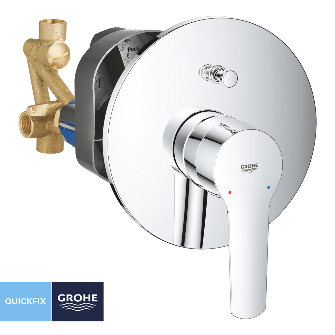Змішувач прихованого монтажу для ванни Grohe QuickFix Start 23558002 на 2 споживача Фото - 2