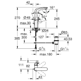 Смеситель для умывальника Grohe Eurostyle L-Size (23569003) Фото - 2