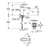 Змішувач для раковини Grohe QuickFix Start M-Size 235752432 Фото - 1