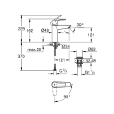 Смеситель для раковины Grohe QuickFix Start M-Size 23746002 с донным клапаном Фото - 1