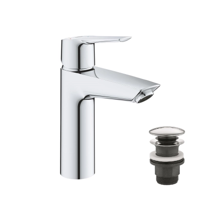 Смеситель для раковины Grohe QuickFix Start M-Size 23746002 с донным клапаном