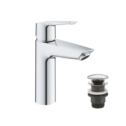 Змішувач для раковини Grohe QuickFix Start M-Size 23746002 з донним клапаном