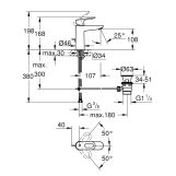 Смеситель для раковины Grohe BauLoop M-Size 23762000 Фото - 1