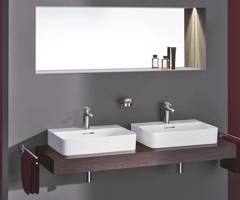 Змішувач для умивальника Grohe Lineare New XS-Size з донним клапаном, хром (23791001) Фото - 3